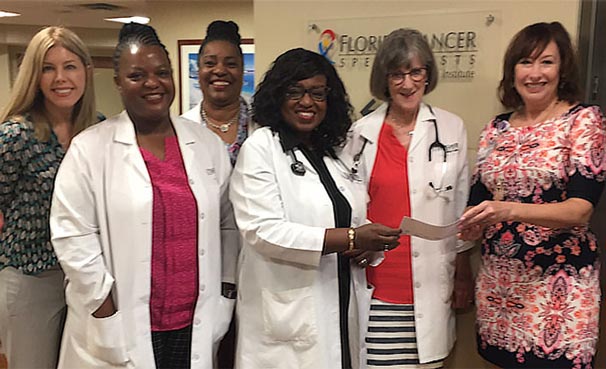 Michelle Law, VITAS Representative, Newah Mofor-Tao, APRN, Charmaine Holm, APRN, Deidra Brown-Brinson, APRN, Robin Stevens, APRN and Deborah Totten, VITAS Sr. Director of Market Development